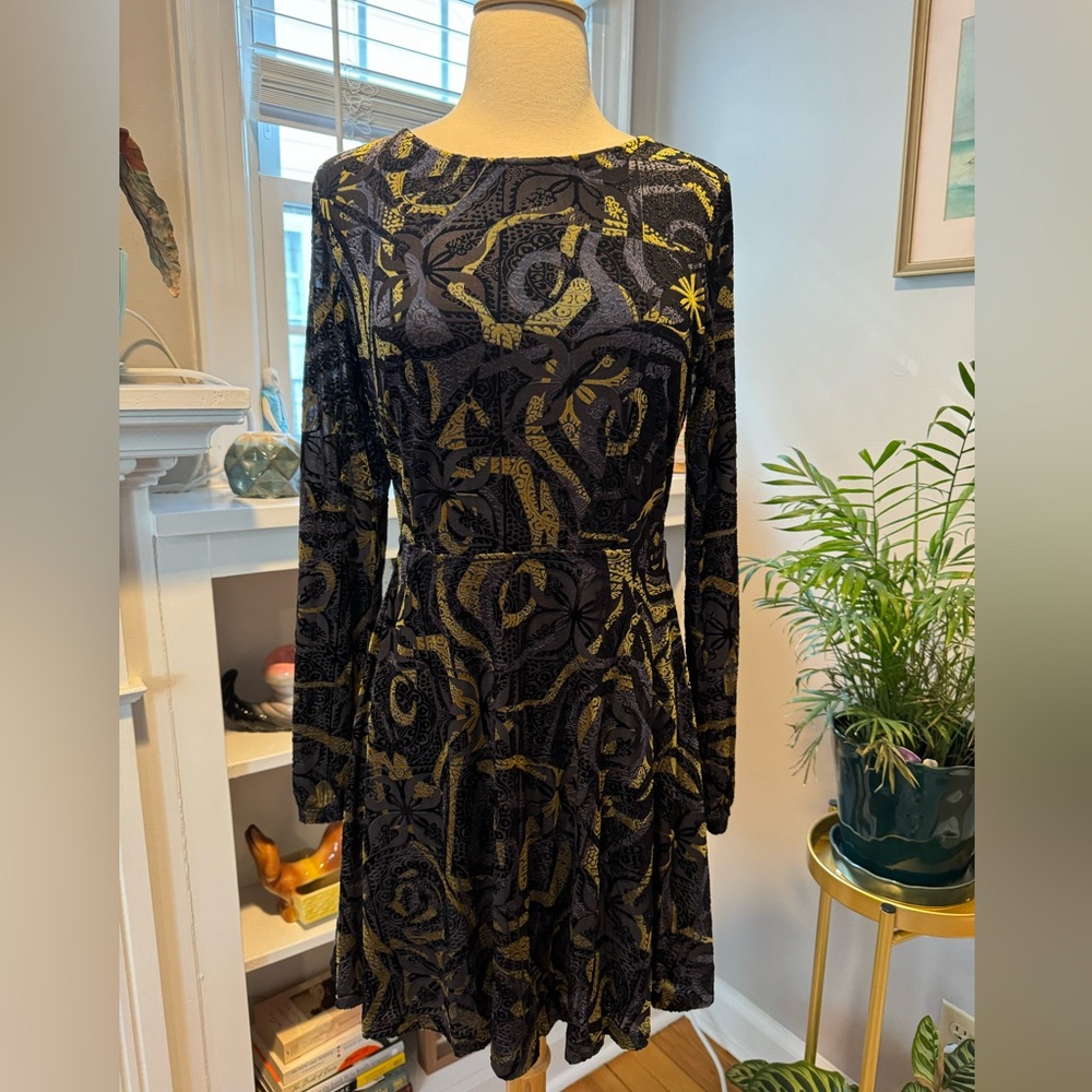 Velvety knit dress